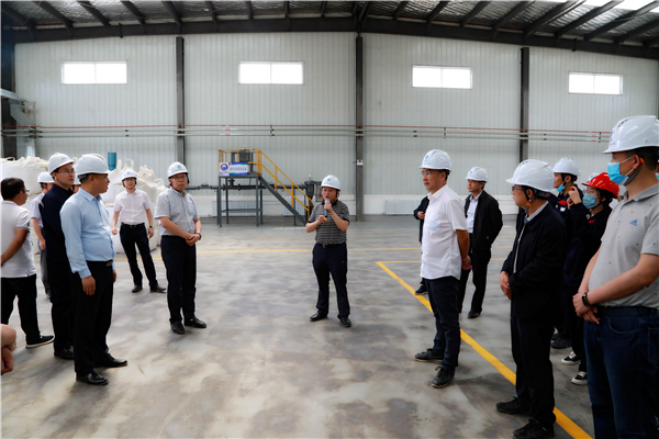 壹定发集团复工复产促增添项目观摩聚会与会职员走进大秦国源三秦环保秦邦园区在榆项目