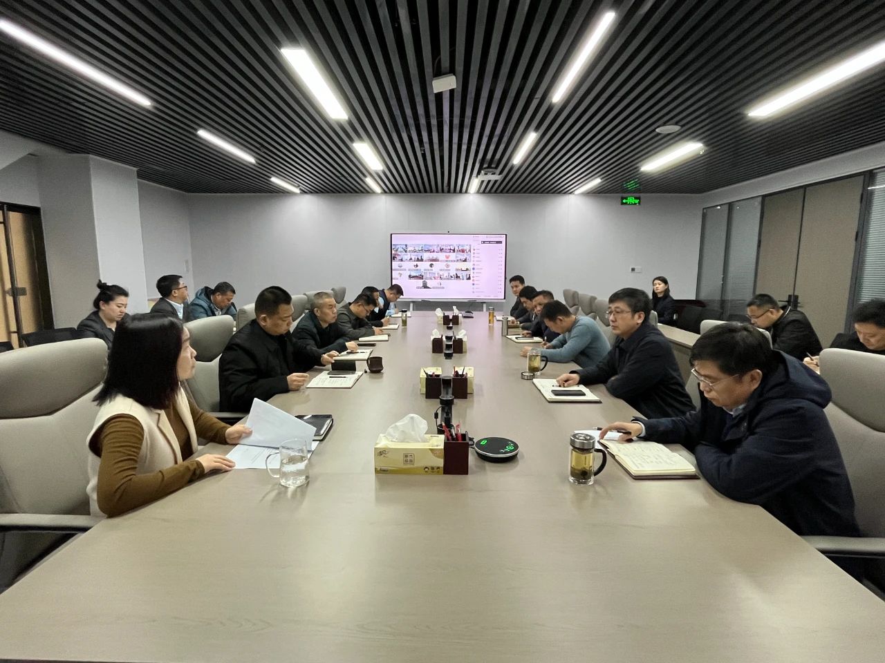 水情形公司召开节后收心会